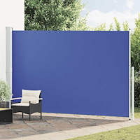 vidaXL Infällbar sidomarkis 220x500 cm blå