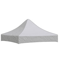vidaXL Tak till partytält 2x2 m vit 270 g/m²