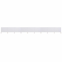 vidaXL Vindskydd 9 paneler tyg 1200x80 cm sandvit