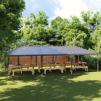 vidaXL Professionellt partytält 4x9 m antracit 90 g/m²