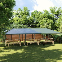 vidaXL Professionellt partytält 4x9 m grön 90 g/m²