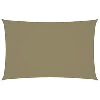vidaXL Solsegel oxfordtyg rektangulärt 5x8 m beige