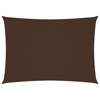 vidaXL Solsegel oxfordtyg rektangulärt 5x7 m brun