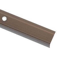 vidaXL Trappnosar i L-form 5 st aluminium 90 cm brun