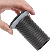 vidaXL Pop-up bottenventil utan överflödesfunktion grå 6,4x6,4x9,1 cm
