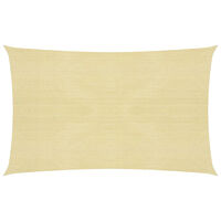 vidaXL Solsegel 160 g/m² beige 3x6 m HDPE