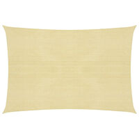 vidaXL Solsegel 160 g/m² beige 5x7 m HDPE