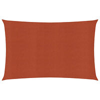 vidaXL Solsegel 160 g/m² terrakotta 6x8 m HDPE
