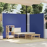 vidaXL Infällbar sidomarkis 180x600 cm blå