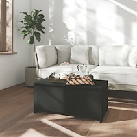 vidaXL Soffbord svart 90x50x41,5 cm konstruerat trä