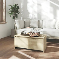 vidaXL Soffbord sonoma-ek 90x50x41,5 cm konstruerat trä