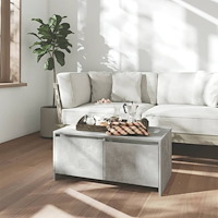 vidaXL Soffbord betonggrå 90x50x41,5 cm konstruerat trä