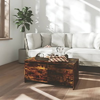 vidaXL Soffbord rökfärgad ek 90x50x41,5 cm konstruerat trä