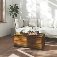 vidaXL Soffbord brun ek 90x50x41,5 cm konstruerat trä