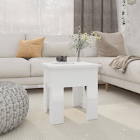 vidaXL Soffbord vit högglans 40x40x42 cm konstruerat trä