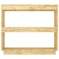 vidaXL Bokhylla 80x35x71 cm massiv furu
