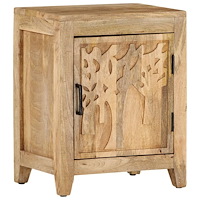 vidaXL Sängbord 40x30x50 cm massivt mangoträ