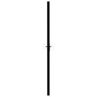 vidaXL Innerdörr ESG-glas och aluminium 83x201,5 cm svart
