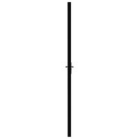 vidaXL Innerdörr ESG-glas och aluminium 102,5x201,5 cm svart