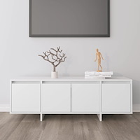 vidaXL Tv-bänk vit 120x30x40,5 cm konstruerat trä