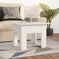 vidaXL Soffbord vit 55x55x42 cm konstruerat trä