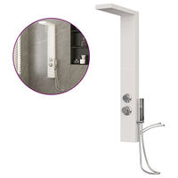 vidaXL Duschpanelsystem aluminium vit