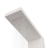 vidaXL Duschpanelsystem aluminium vit