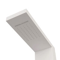 vidaXL Duschpanelsystem aluminium vit