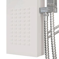vidaXL Duschpanelsystem aluminium vit