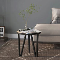 vidaXL Tebord sonoma-ek Ø35 cm MDF