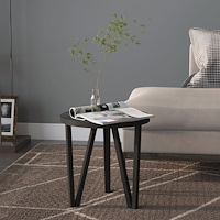 vidaXL Tebord svart Ø35 cm MDF