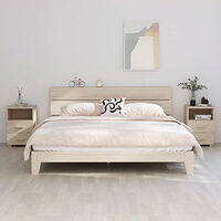 vidaXL Sängbord HAMAR 2 st honungsbrun 40x35x62 cm massivt trä