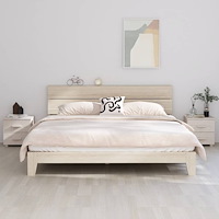 vidaXL Sängbord HAMAR 2 st vit 40x35x44,5 cm massivt trä