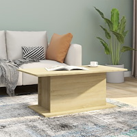 vidaXL Soffbord sonoma-ek 102x55,5x40 cm konstruerat trä