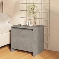vidaXL Sängbord betonggrå 45x34x44,5 cm konstruerat trä