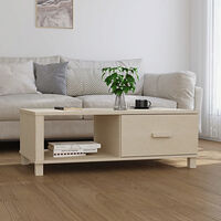 vidaXL Soffbord HAMAR honungsbrun 100x55x35 cm massiv furu