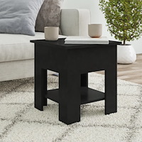 vidaXL Soffbord svart 40x40x45 cm konstruerat trä