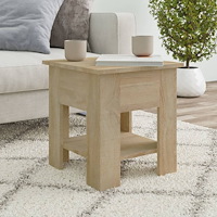 vidaXL Soffbord sonoma-ek 40x40x42 cm konstruerat trä