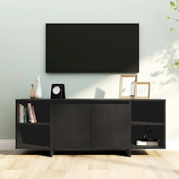 vidaXL Tv-bänk svart 130x35x50 cm konstruerat trä