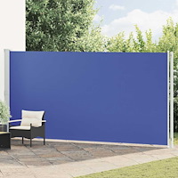 vidaXL Infällbar sidomarkis 200x600 cm blå