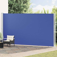 vidaXL Infällbar sidomarkis 220x600 cm blå