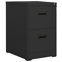 vidaXL Dokumentskåp antracit 46x62x72,5 cm stål