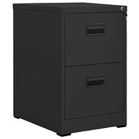 vidaXL Dokumentskåp antracit 46x62x72,5 cm stål