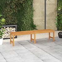vidaXL Trädgårdsbänk 180 cm massiv teak