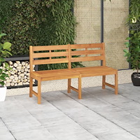 vidaXL Trädgårdsbänk 150 cm massiv teak