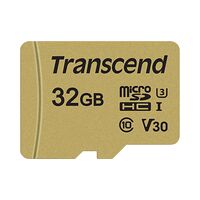 Transcend Transcend Gold 500S microSD w/adp (V30) R95/W60 32GB