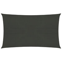 vidaXL Solsegel 160 g/m² antracit 6x8 m HDPE
