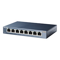 TP-LINK TP-Link TL-SG108 8-port Metal Gigabit Switch - switch - 8 portar - ohanterad