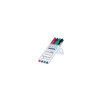 STAEDTLER STAEDTLER Lumocolor 301 - markering - svart, röd, blå, grön (paket om 4)
