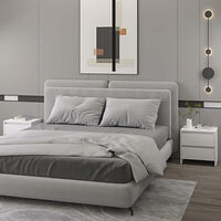vidaXL Sängbord 2 st vit 45x34,5x44,5 cm konstruerat trä